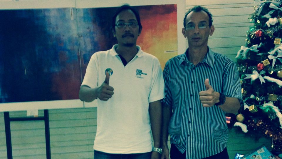 Izase Emilio Cugnier Filho Cugnier (kanan) Copyright: &copy; Dian Kurniawan/INDOSPORT